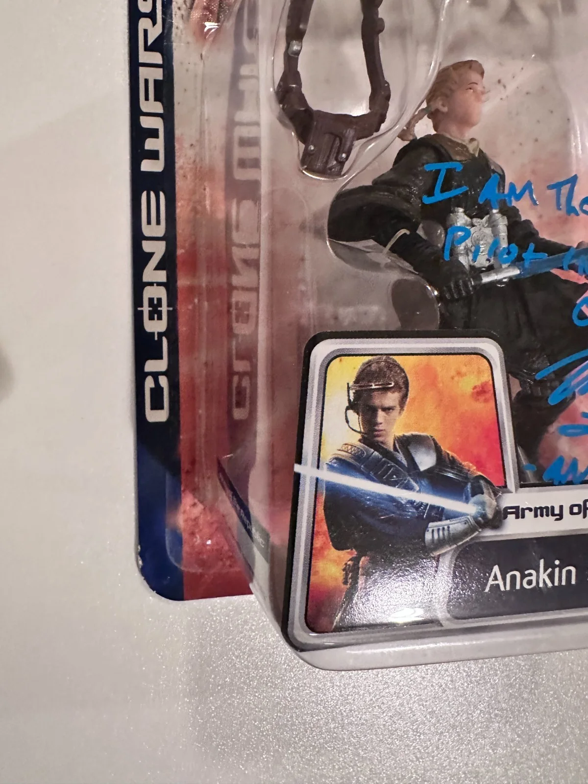 Mat Lucas — Mat Lucas Signed Star Wars Clone Wars 'Realistic' Anakin Skywalker Action Figure, image 5
