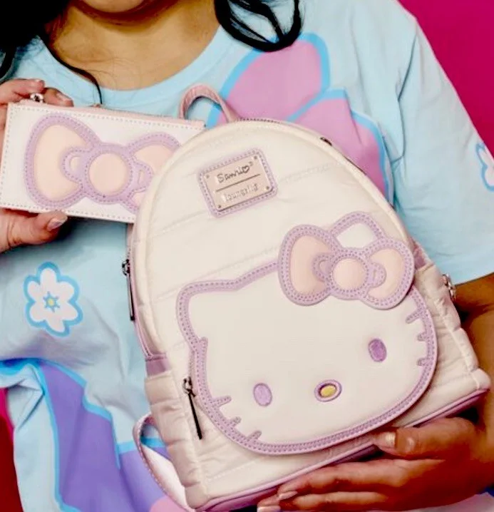 Hello Kitty Quilted Backpack And Wallet Set, image 2