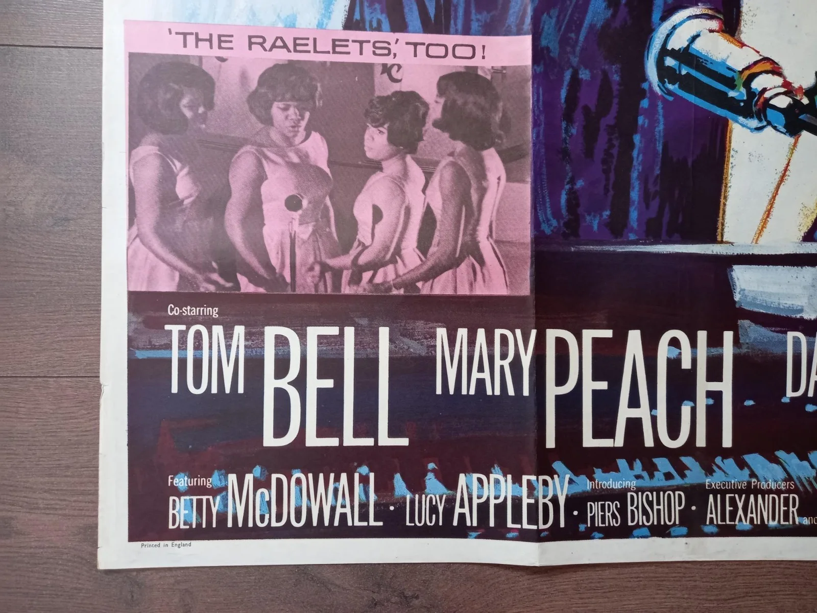 BALLAD IN BLUE 1964 BRITISH QUAD POSTER RAY CHARLES TOM BELL DAWN ADDAMS, изображение 2