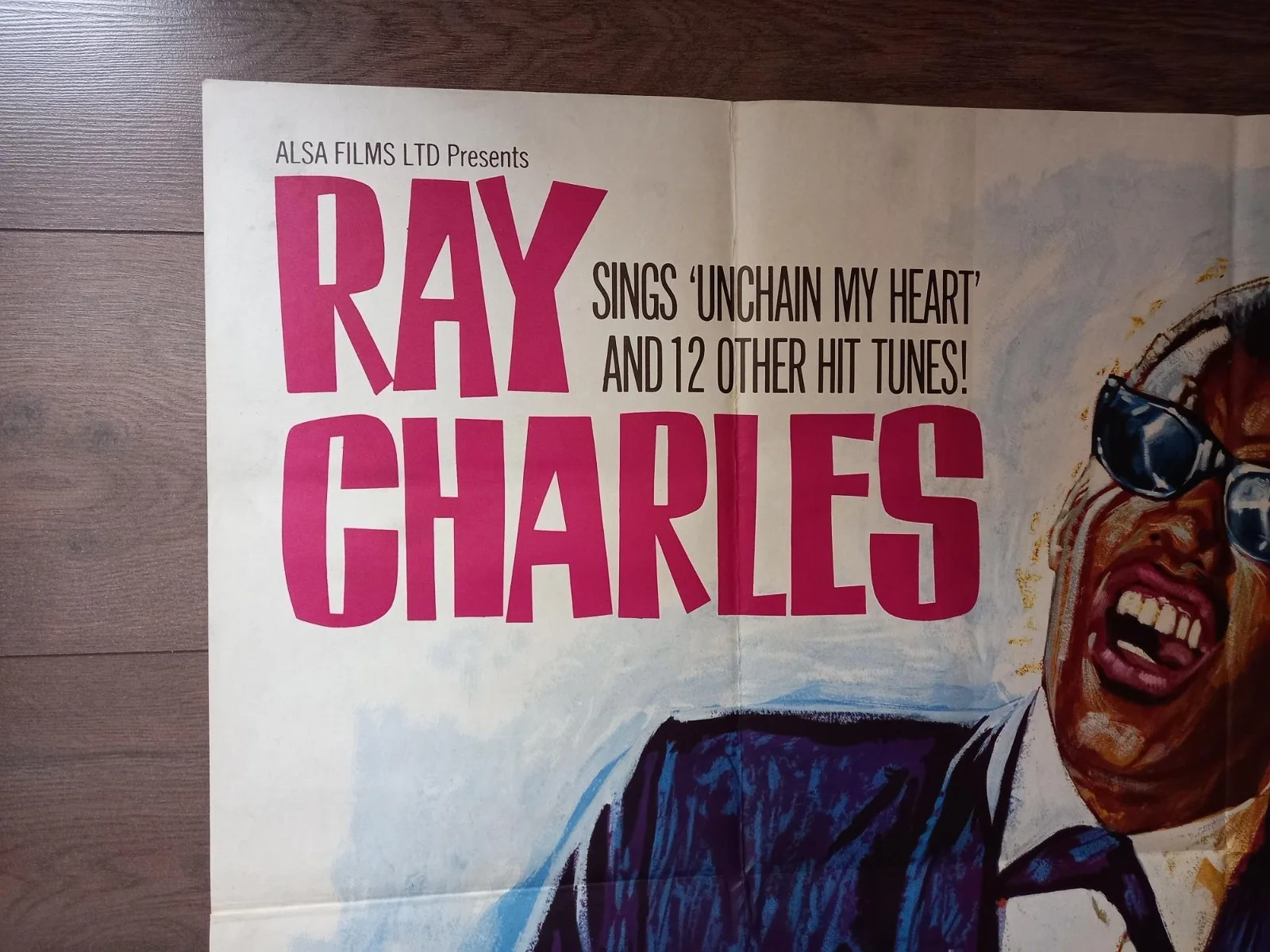 BALLAD IN BLUE 1964 BRITISH QUAD POSTER RAY CHARLES TOM BELL DAWN ADDAMS, изображение 3