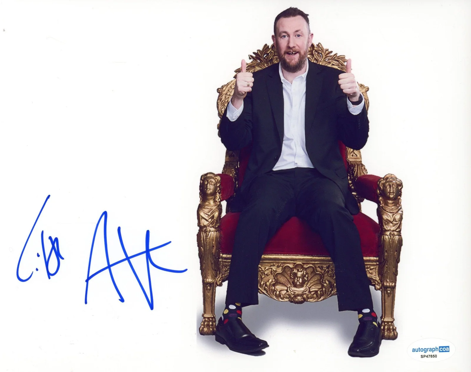 Alex Horne — Alex Horne "Taskmaster" AUTOGRAPH Signed Autographed 8x10 Photo ACOA, image 2