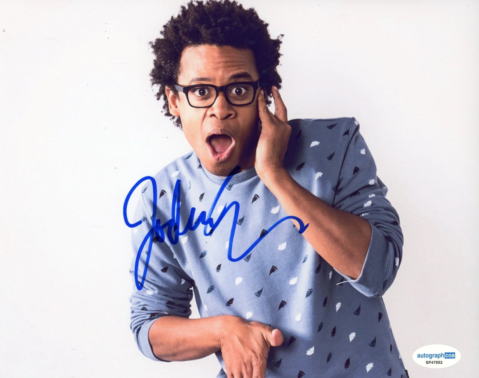 Jordan Carlos — Jordan Carlos "The Colbert Report" Comedian AUTOGRAPH Signed 8x10 Photo ACOA, изображение 2