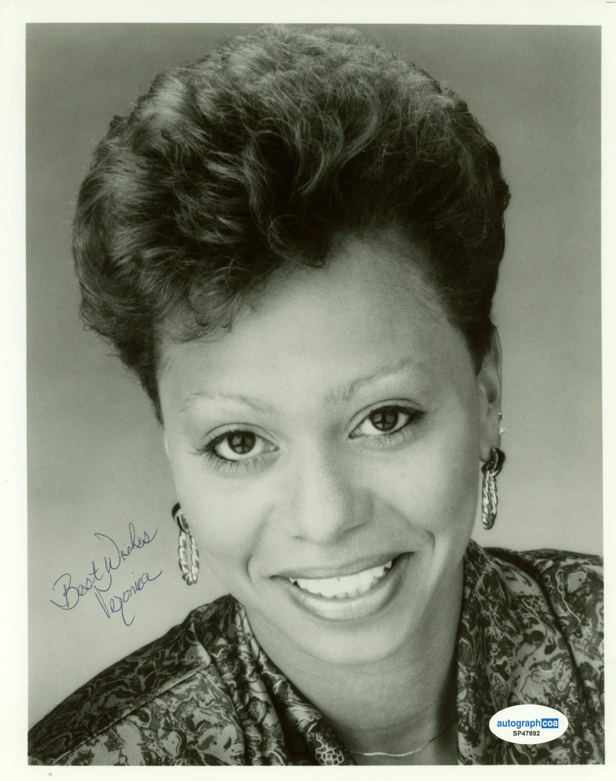 Veronica Johnson — Veronica Johnson "Weather Channel" Meteorologist AUTOGRAPH Signed 8x10 Photo, image 2