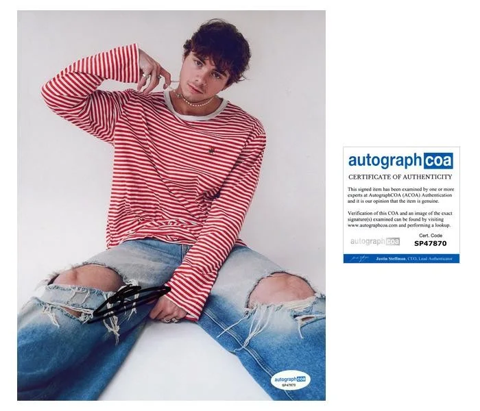 Corbyn Besson — Corbyn Besson "Why Don't We" Singer AUTOGRAPH Signed 8x10 Photo C ACOA