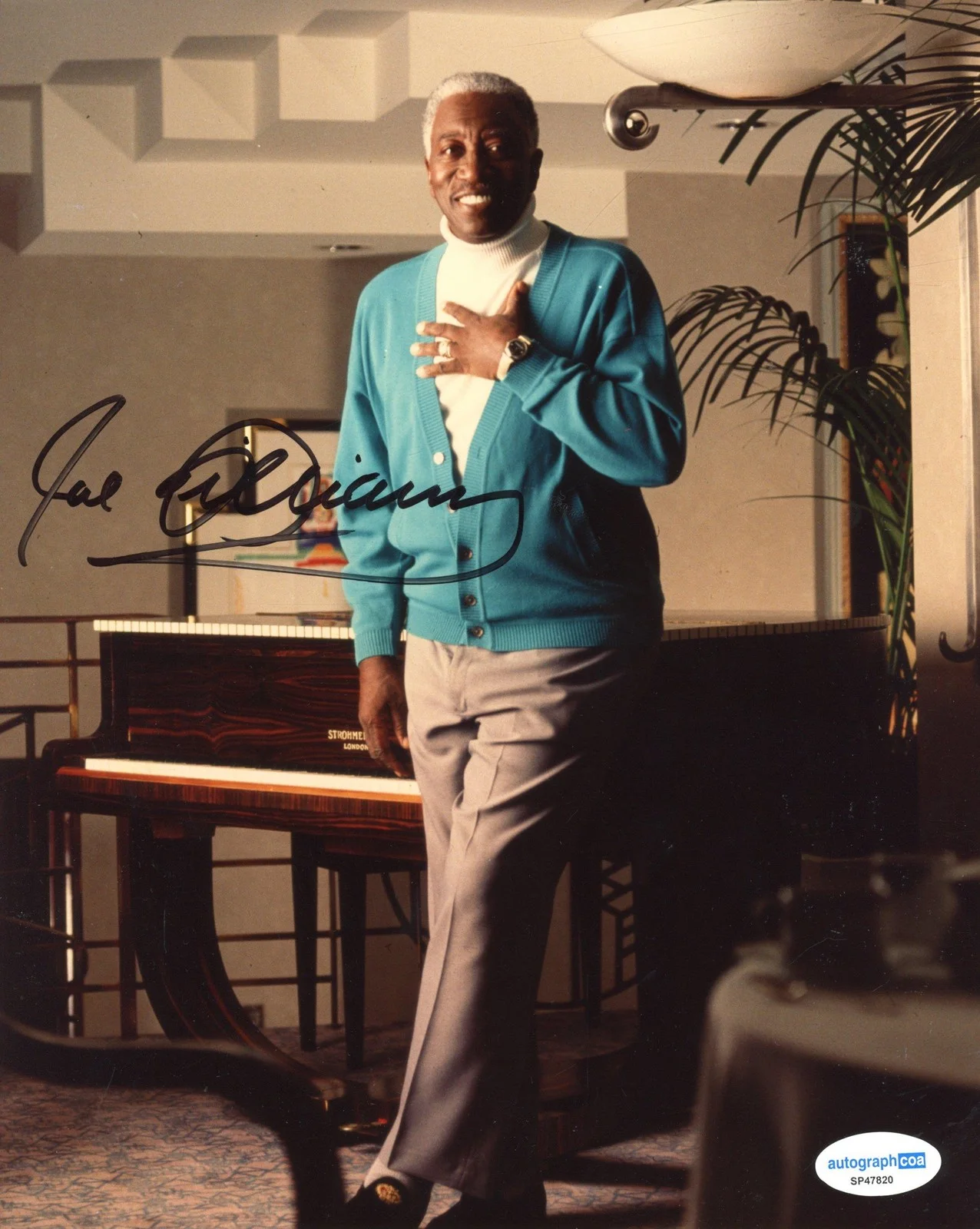 Joe Williams — Joe Williams AUTOGRAPH Signed Jazz Singer Autographed 8x10 Photo ACOA, изображение 2