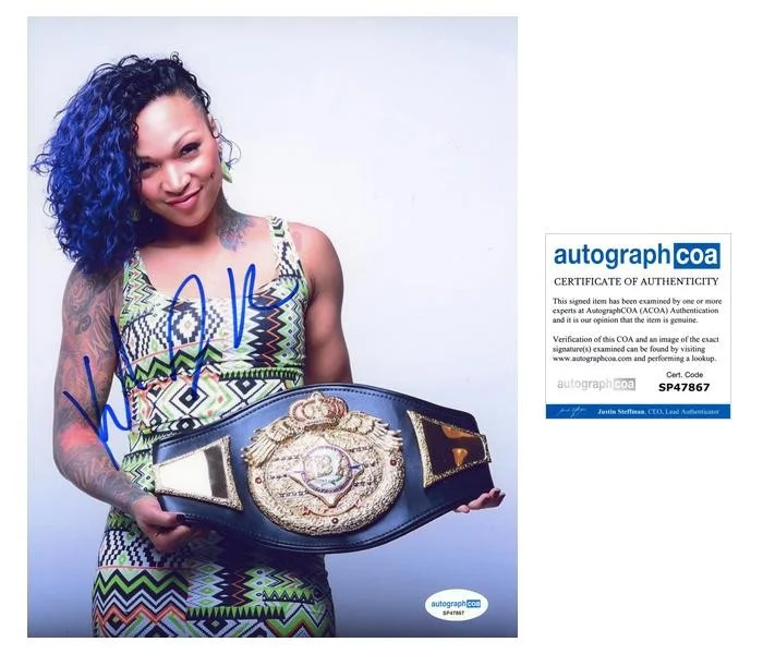Kali Reis — Kali Reis AUTOGRAPH Signed Boxing World Champion Autographed 8x10 Photo B ACOA