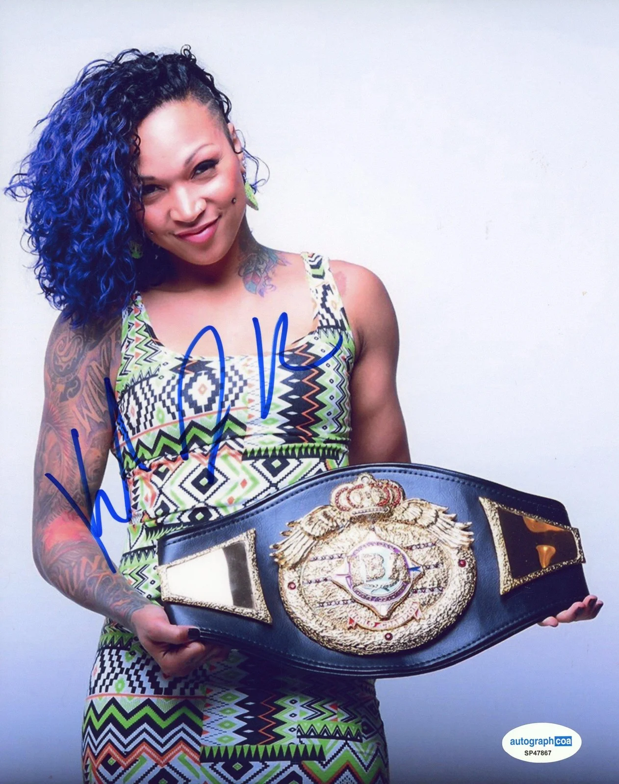 Kali Reis — Kali Reis AUTOGRAPH Signed Boxing World Champion Autographed 8x10 Photo B ACOA, image 2