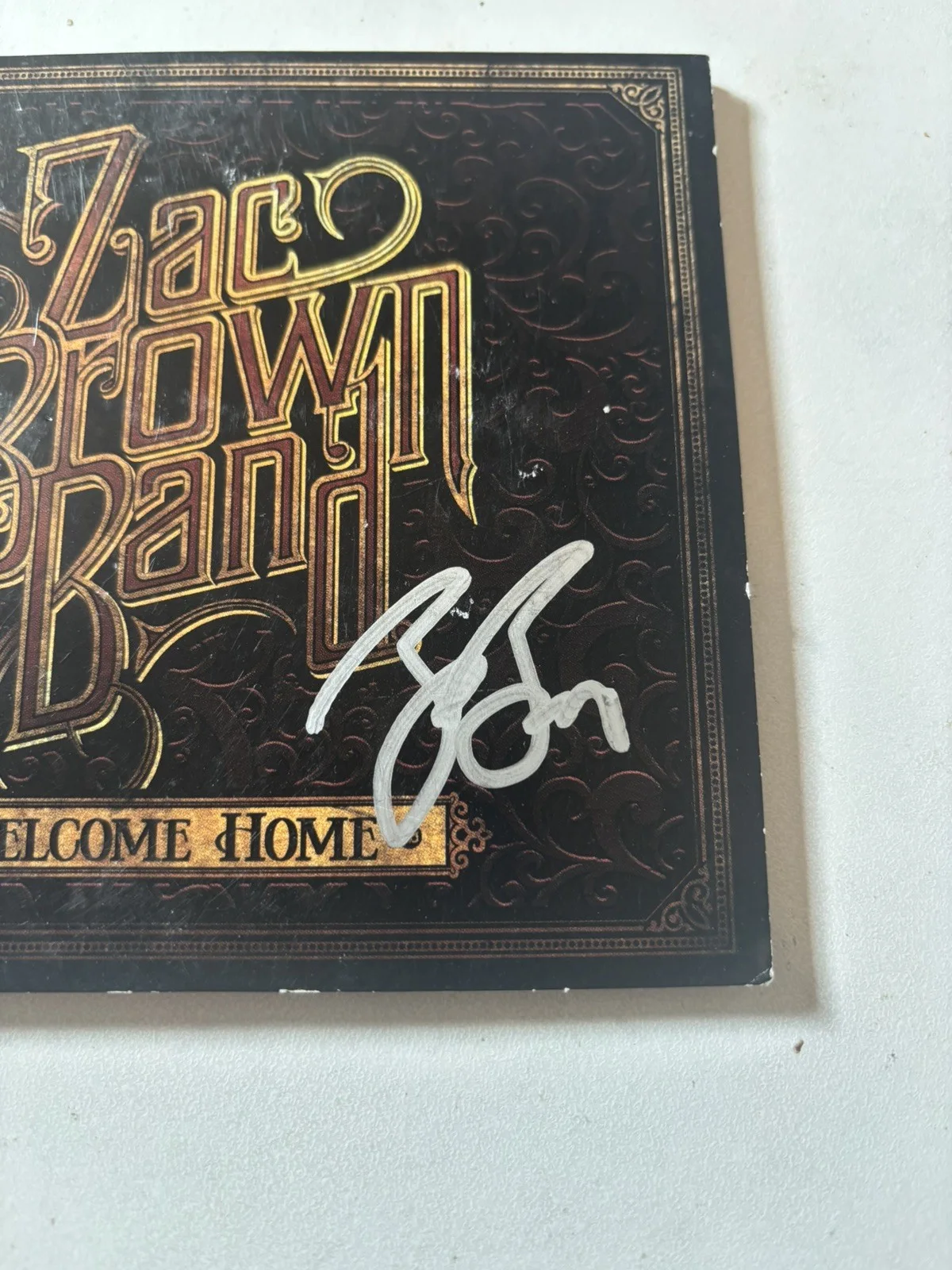 Zac Brown — Zac Brown Signed Autograph Welcome Home CD, image 2