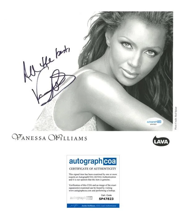 Vanessa Williams — Vanessa Williams "Save the Best for Last" AUTOGRAPH Signed 8x10 Photo ACOA