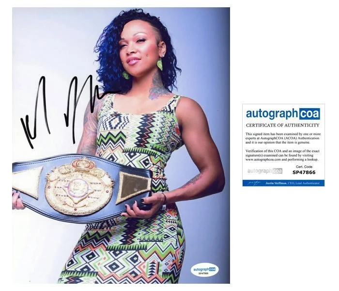 Kali Reis — Kali Reis AUTOGRAPH Signed Boxing World Champion Autographed 8x10 Photo ACOA