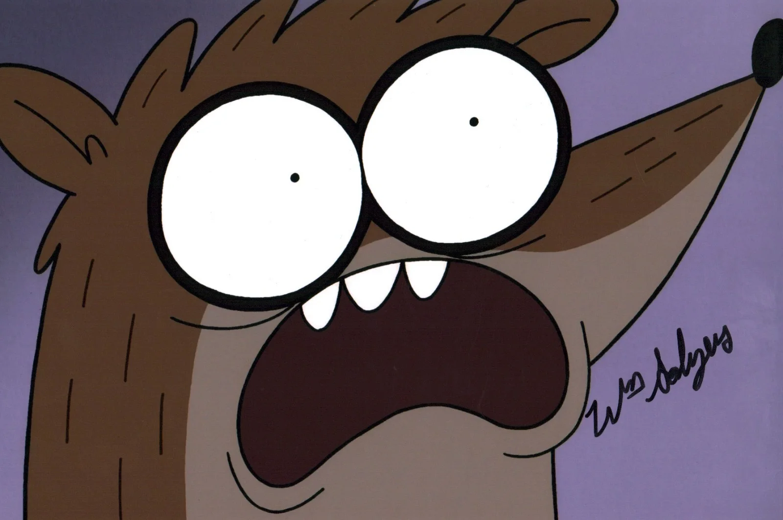 William Salyers — William Salyers Regular Show 8x12 Signed Photo JSA Certified Autograph
