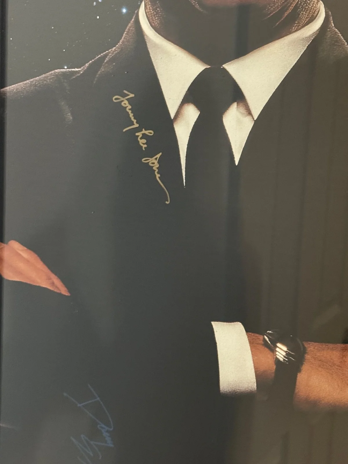 Cast Signed Men In Black Movie Poster 42in by 30in Will Smith Tommy Lee Jones, изображение 2