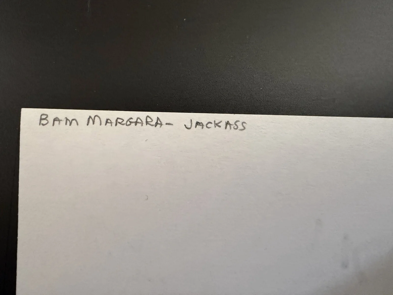 Bam Margera + Steve-O Signed Cut Lot (Jackass) – 3x5 Card + Book Cut, изображение 3