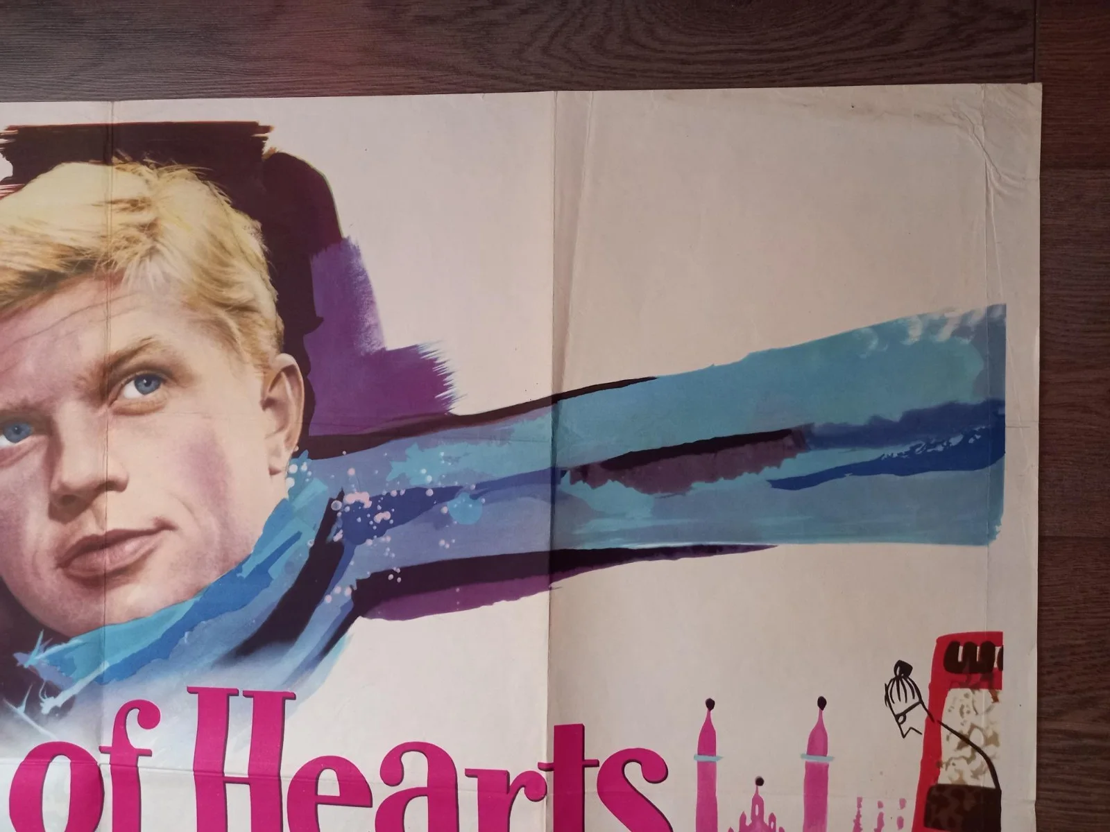 BACHELOR OF HEARTS 1958 BRITISH QUAD POSTER HARDY KRUGER SYLVIA SYMS, изображение 4