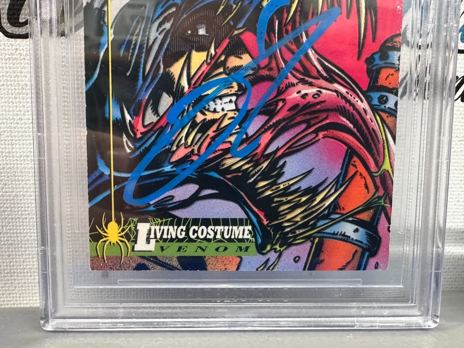 BATMAN BANE DARK KNIGHT DUNKIRK LAST DANCE EDDIE BROCK — TOM HARDY SIGNED AUTOGRAPHED VENOM 1994 FLEER SPIDER-MAN CARD BECKETT BAS SLAB, image 4