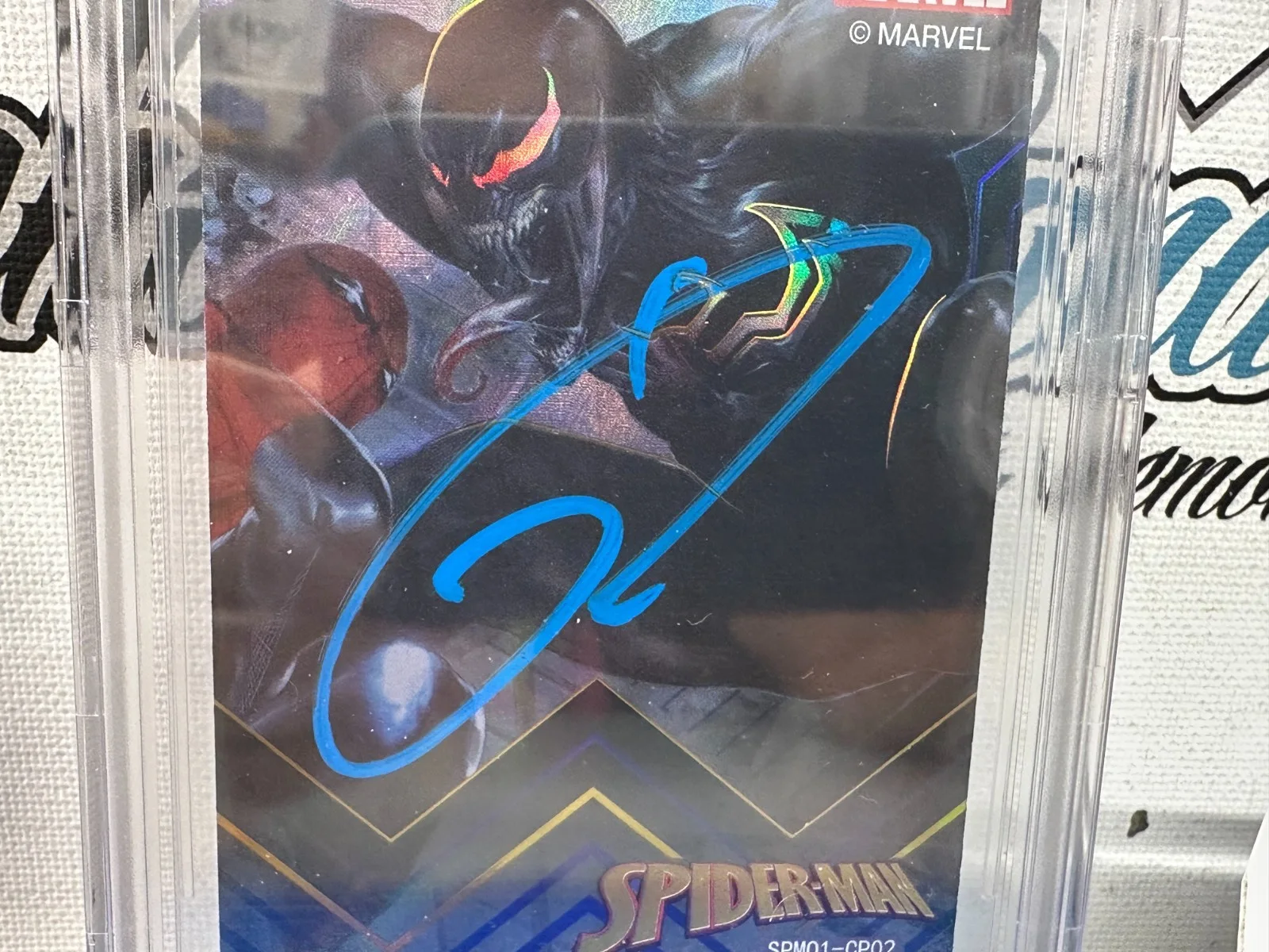 BLACK HAWK DOWN STAR TREK NEMESIS WARRIOR LAWLESS LOCKE — TOM HARDY SIGNED AUTOGRAPHED VENOM SPIDER-MAN CARD BANE BATMAN BECKETT BAS SLAB, изображение 3