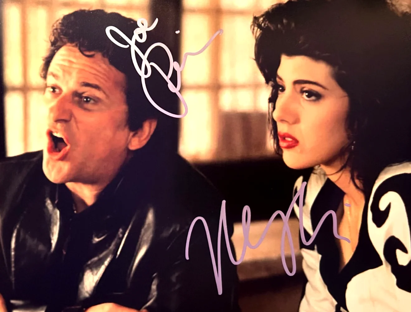 Joe Pesci, Marisa Tomei — Joe Pesci & Marisa Tomei Signed 8x10" Authentic Original Autographs w/COA