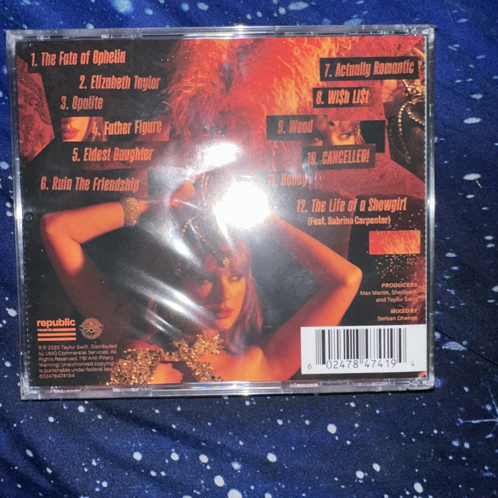 The Life Of A Showgirl CD w/ Hand Signed Photo 4 IN HAND & READY TO SHIP NEW !, изображение 2