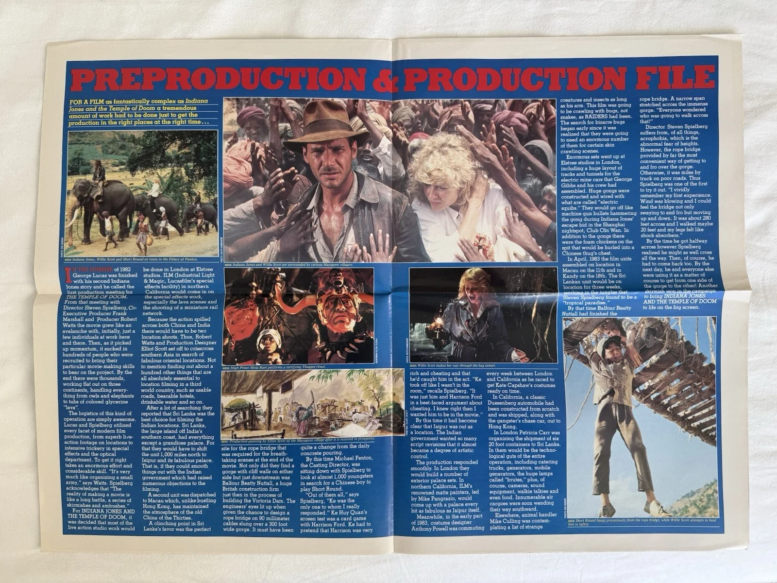 Indiana Jones and the Temple of Doom 1984 Official Poster Magazine Edition, изображение 4