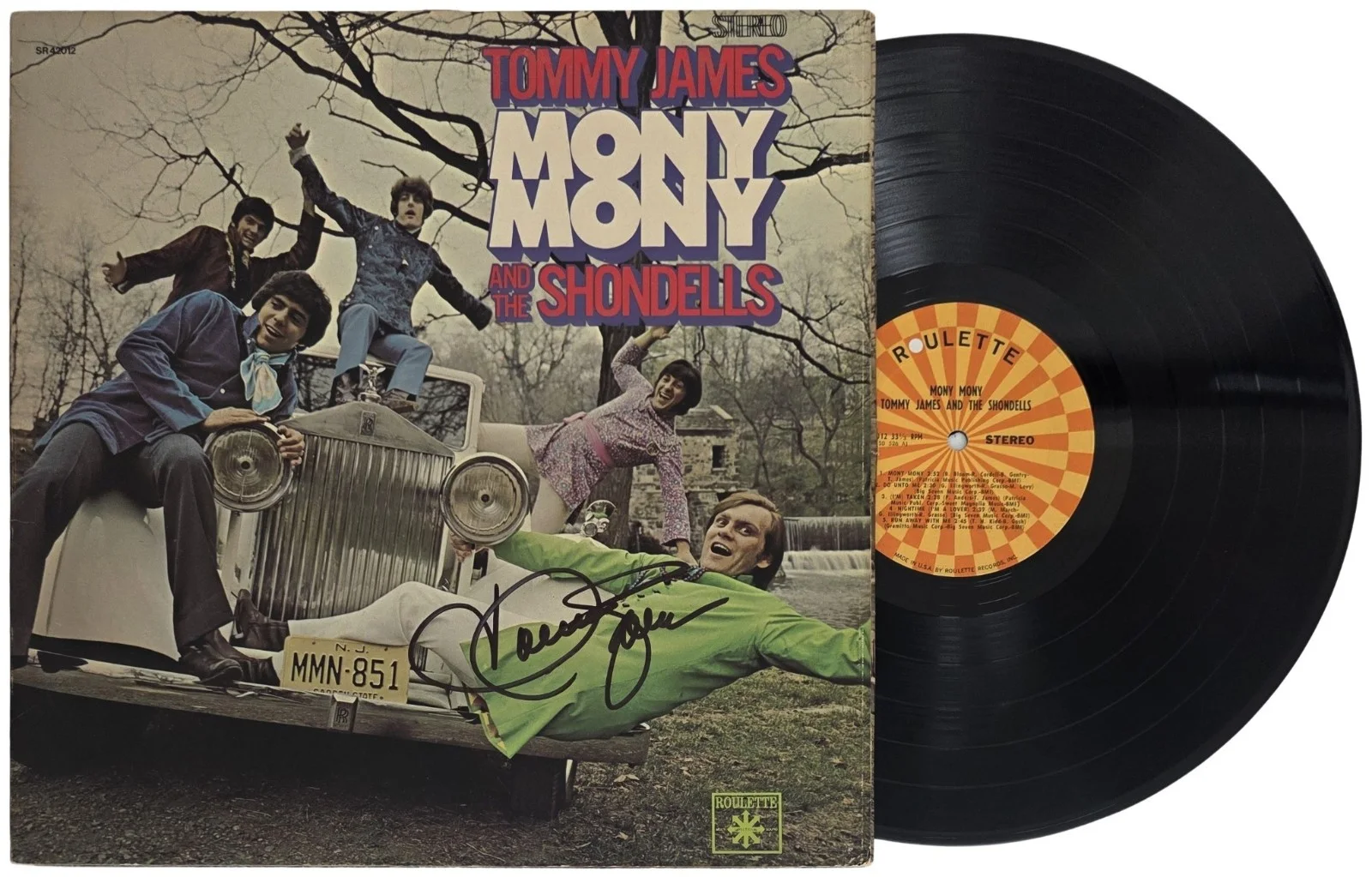Tommy James Signed Mony Mony Album COA Exact Proof Autographed Vinyl Record, image 2