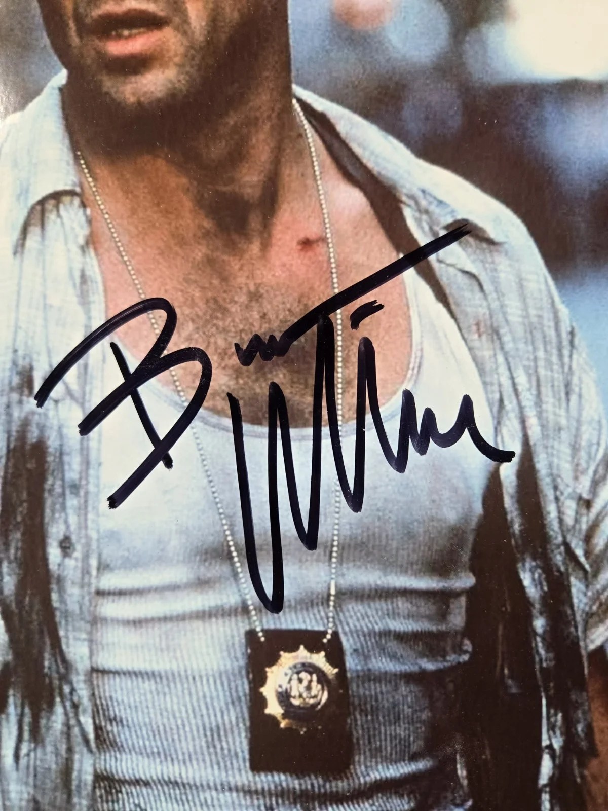 Bruce Willis Die Hard Authenticated 8x10 Autograph, image 2