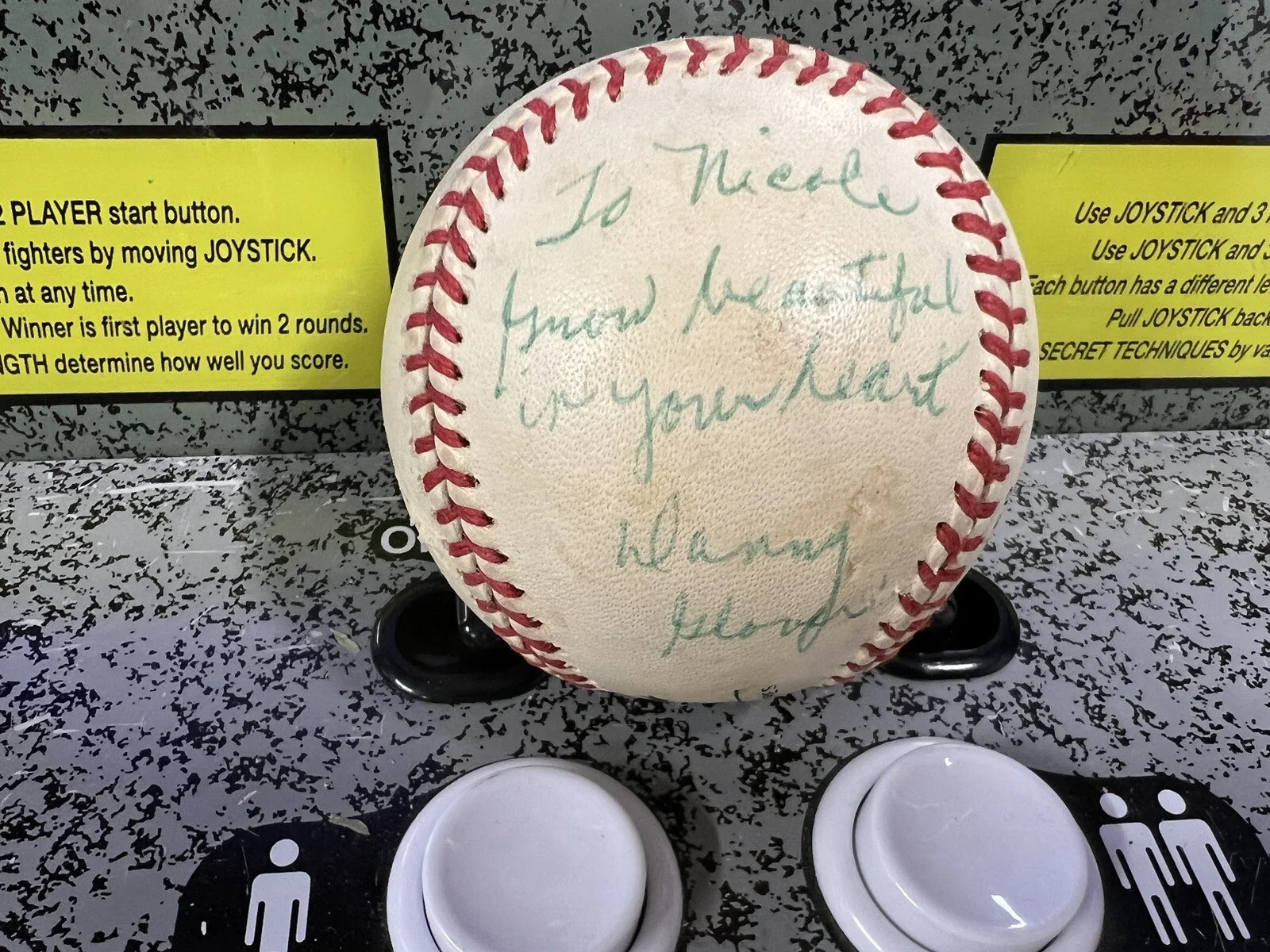Danny Glover — Danny Glover Signed Autographed NL Baseball "Grow Beautiful in Your Heart"