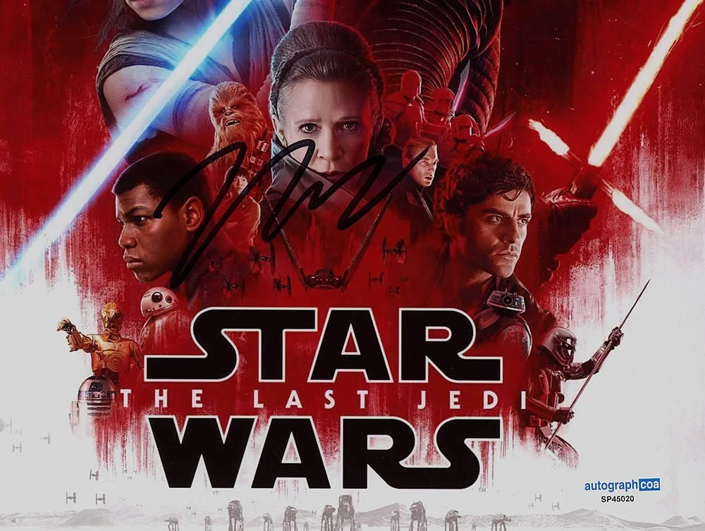 Chloe Zhao — Rian Johnson signed "STAR WARS: LAST JEDI" 8x10 Photo AUTO Director ACOA COA, изображение 4
