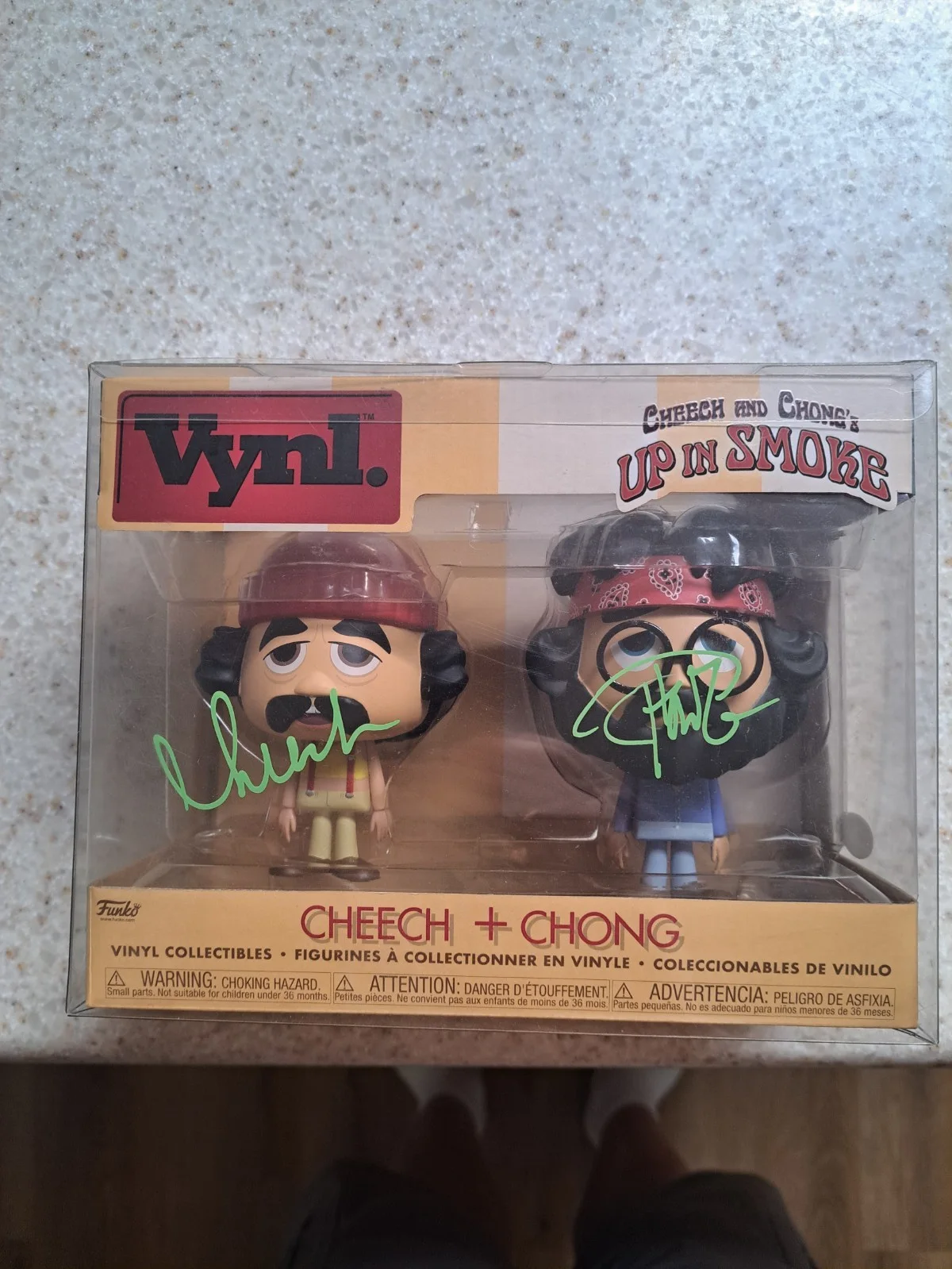 Cheech and Chong — CHEECK AND CHONG SIGNED VYNL FUNKO POP UP IN SMOKE JSA COA