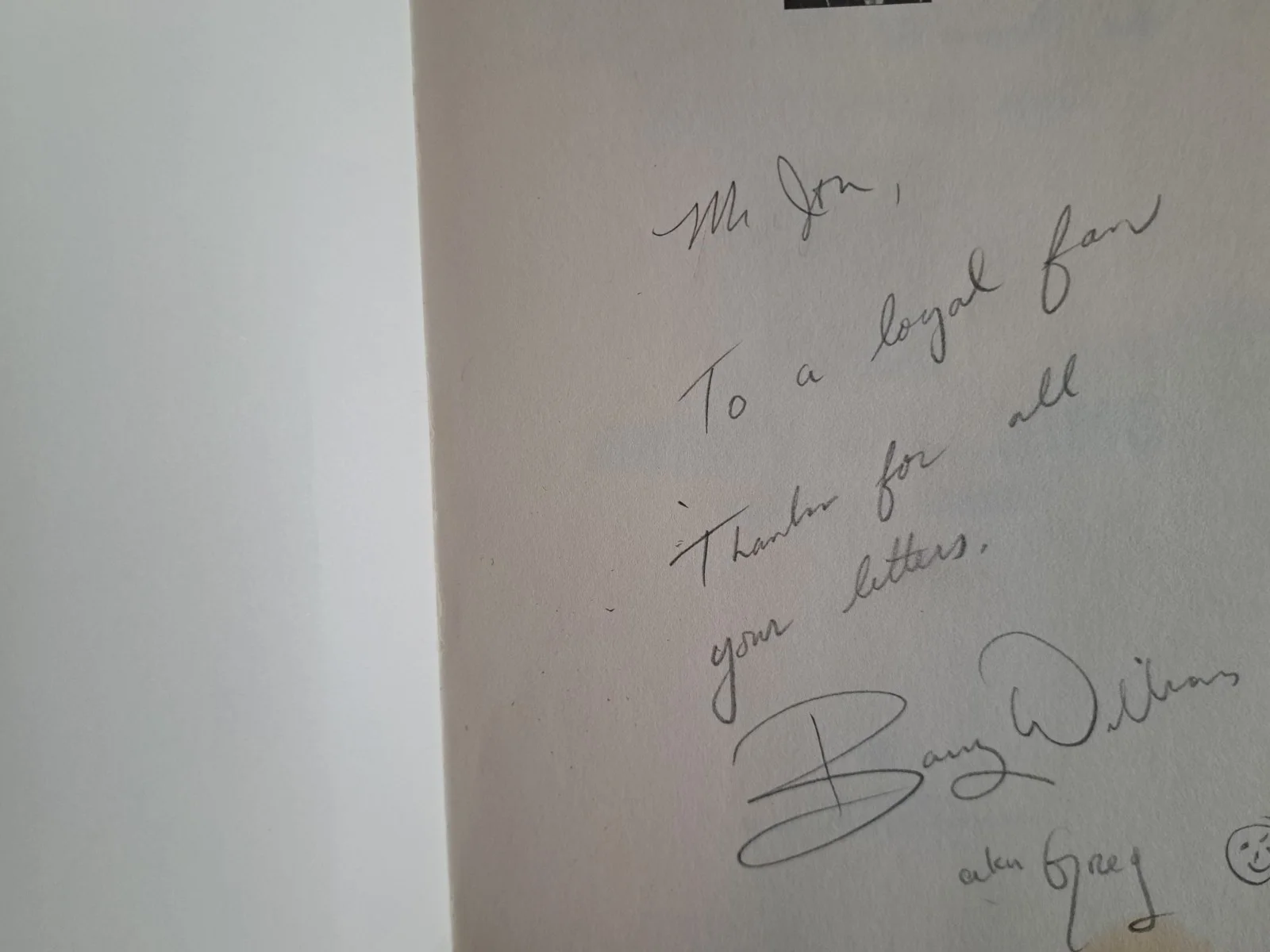 Barry Williams — GROWING UP BRADY, BY BARRY WILLIAMS. AUTOGRAPHED. VERY GOOD CONDITION., image 2