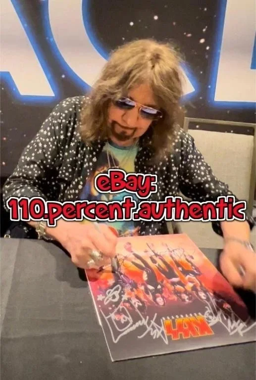KISS x4 SIGNED DESTROYER RESURECTED VINYL STANLEY SIMMONS FREHLEY CRISS JSA COA, image 3