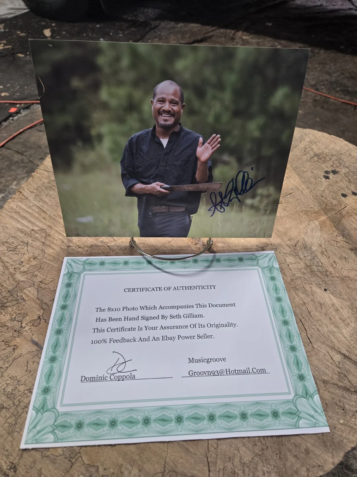 Seth Gilliam Authenticated 8x10 Autograph "Father Gabriel" The Walking Dead, image 4