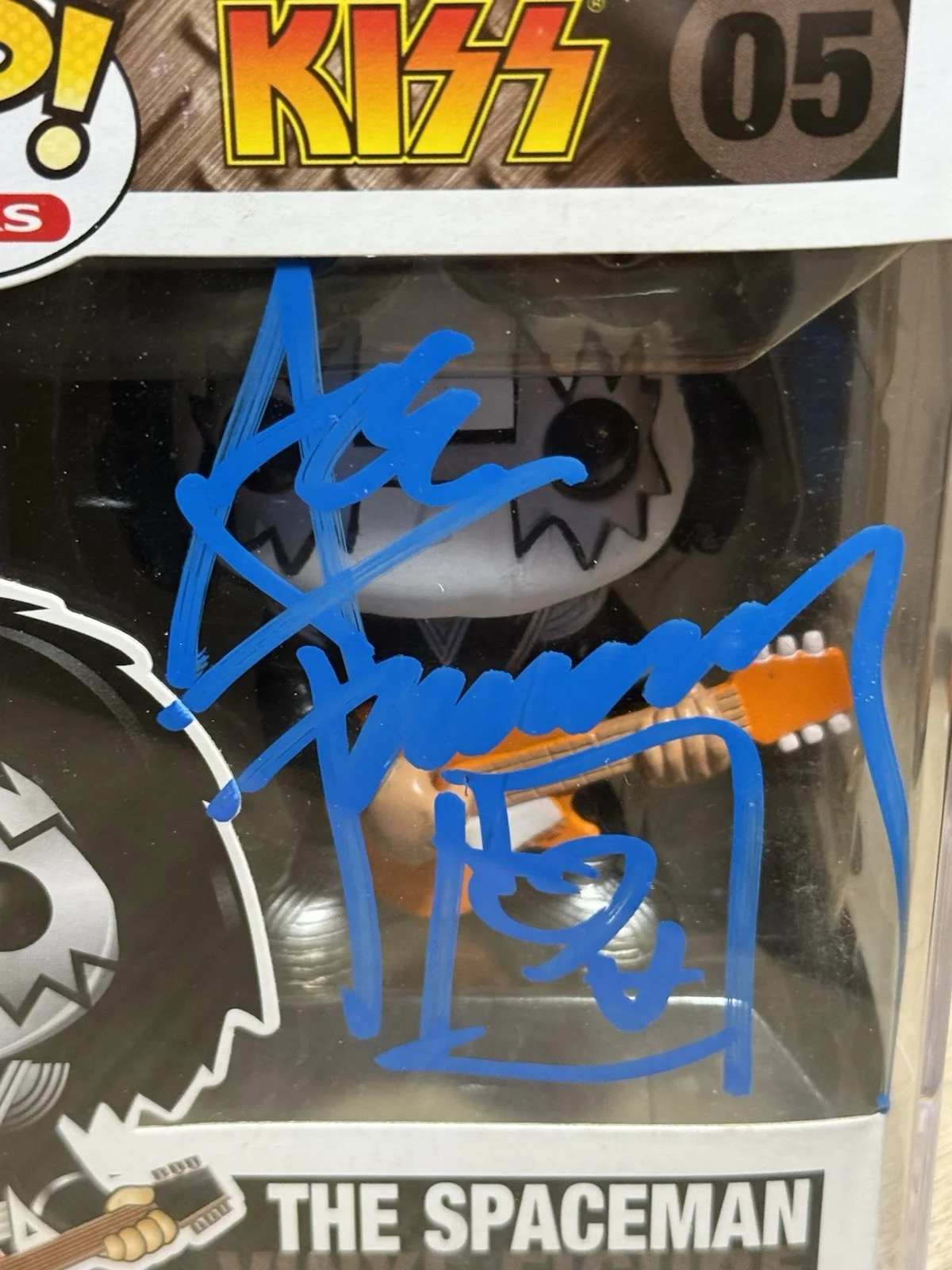 ACE FREHLEY KISS SIGNED AUTOGRAPHED FUNKO POP 05 PSA/DNA ENCAPSULATED, image 2