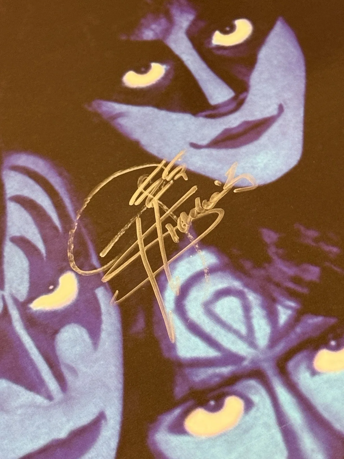GENE SIMMONS SIGNED KISS CREATURES COLORED VINYL VINNIE VINCENT COVER LP RARE, изображение 4