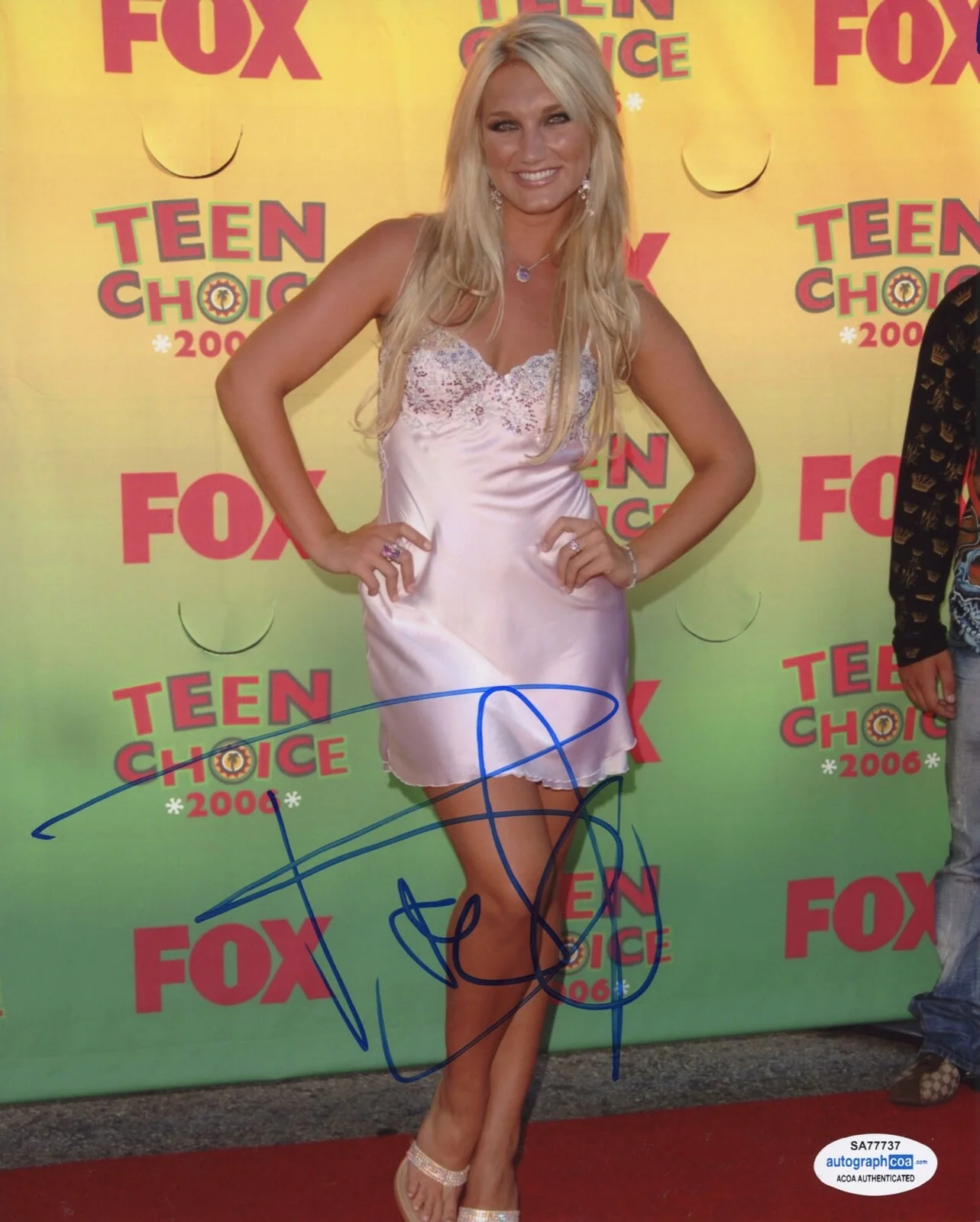 BROOKE HOGAN — Brooke Hogan signed Autographed 8x10 Photo c WWE Hulk Hogan SEXY Hot ACOA COA, изображение 3