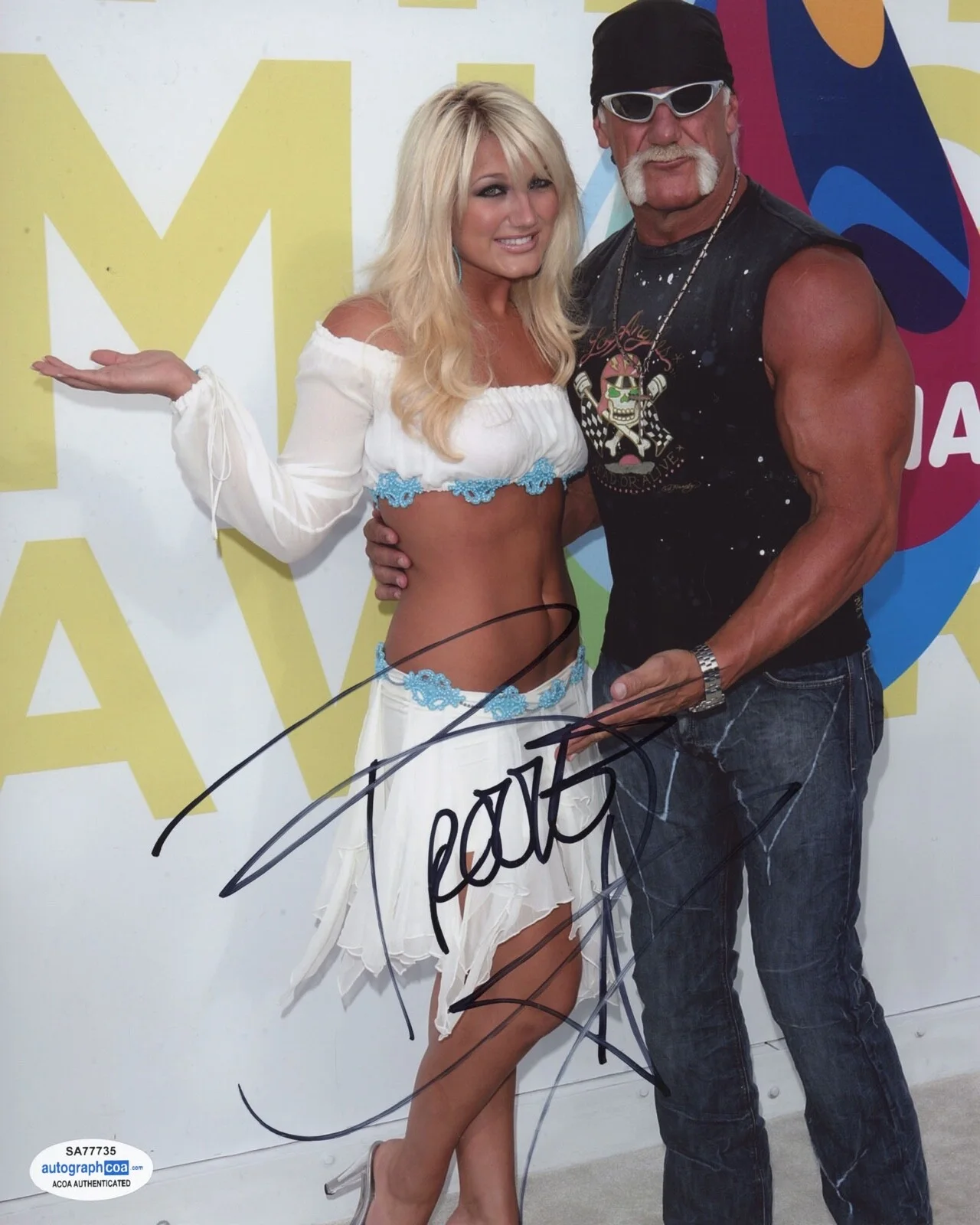 BROOKE HOGAN — Brooke Hogan signed Autographed 8x10 Photo d HULK HOGAN wwe SEXY Hot ACOA COA, изображение 3