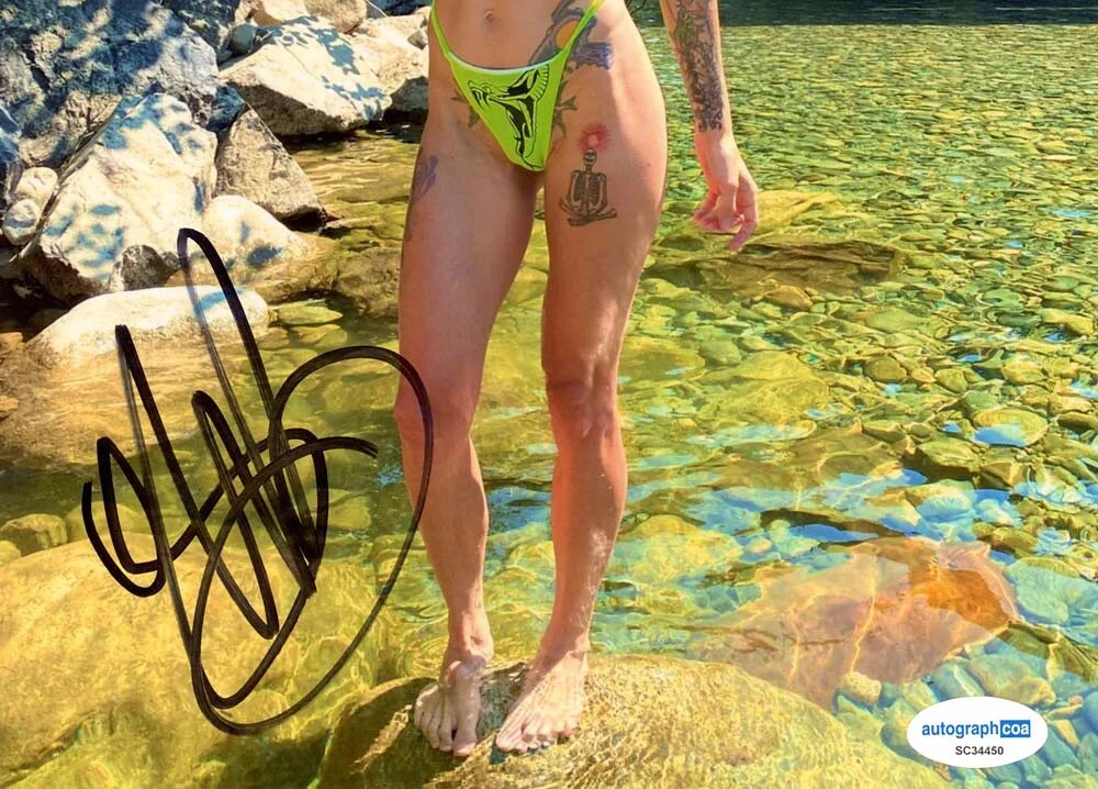 LIGHTS VALERIE POXLEITNER — LIGHTS Valerie Poxleitner signed 8x10 Photo EXACT PROOF L A6 Hot Bikini ACOA COA, image 5