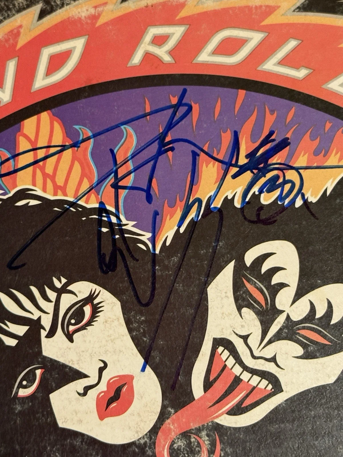 PETER CRISS KISS SIGNED ROCK AND ROLL OVER VINYL RECORD *PROOF*, image 4