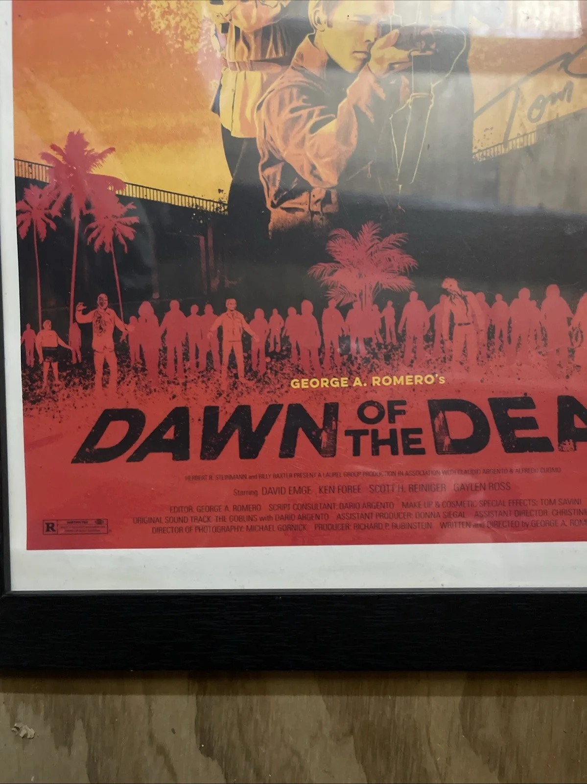 Tom Savini — Dawn Of The Dead 13x19 Framed" Art/poster signed By Tom Savini, изображение 2