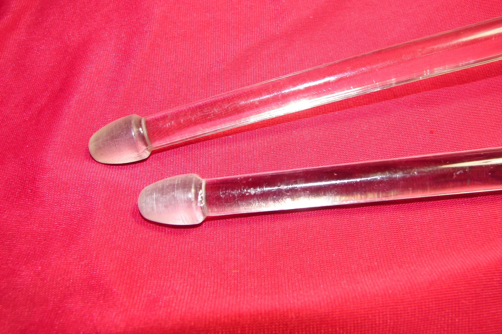 2 Glow, Electrostar Drum Sticks,Clear,Light Up Motion Activate 16 1/2” Light Up, image 2