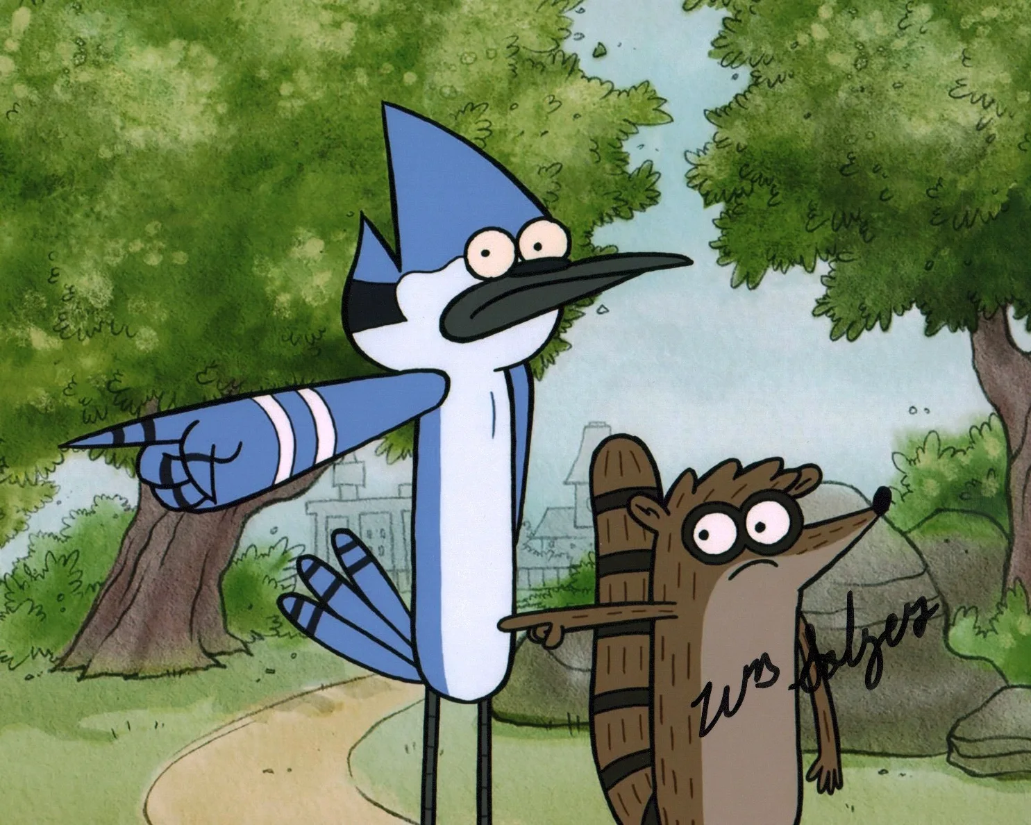 William Salyers — William Salyers Regular Show 8x10 Signed Photo JSA Certified Autograph