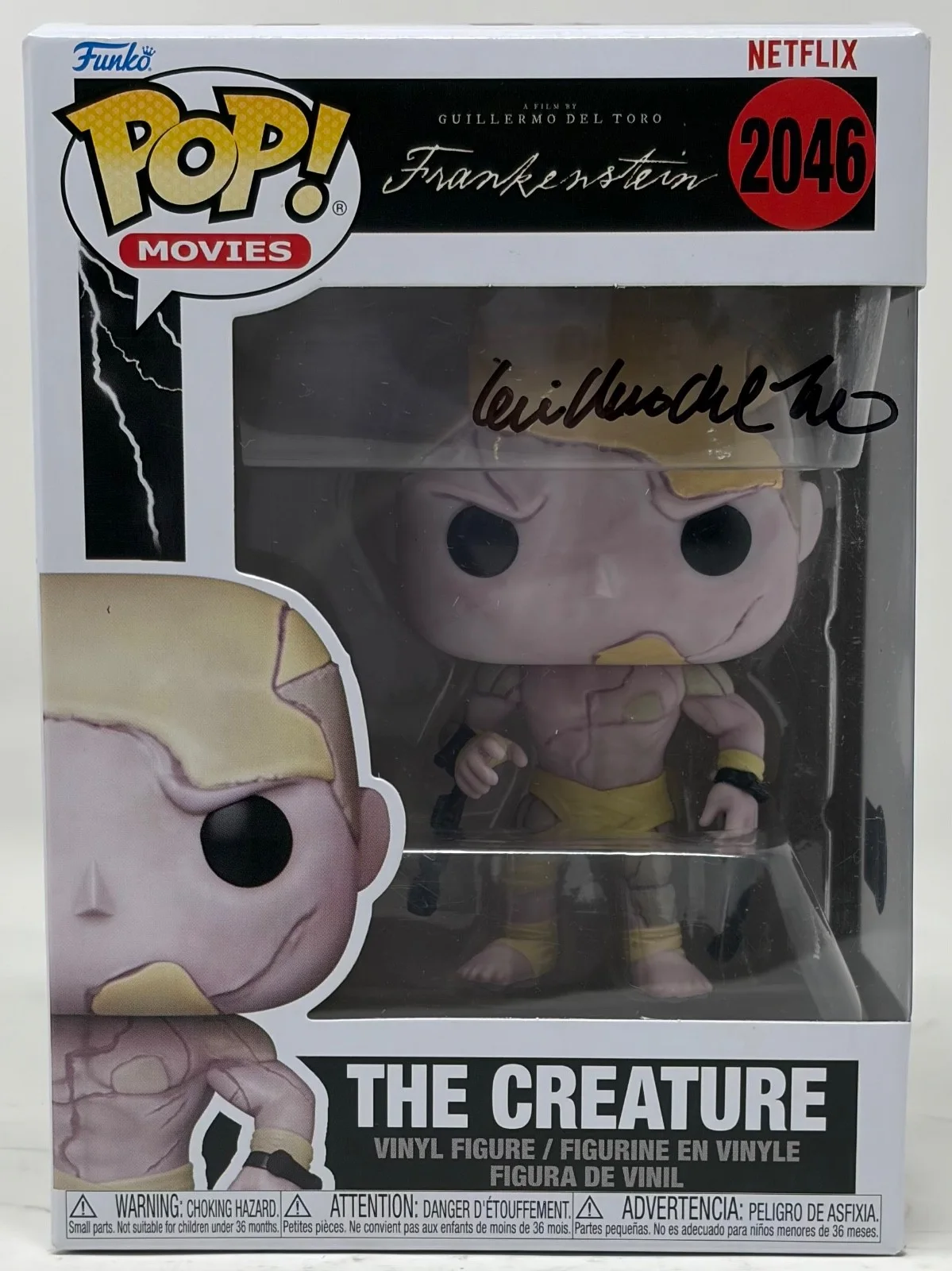Guillermo Del Toro — Guillermo Del Toro Signed Frankenstein The Creature Funko Pop 2046 Autograph BAS, image 2