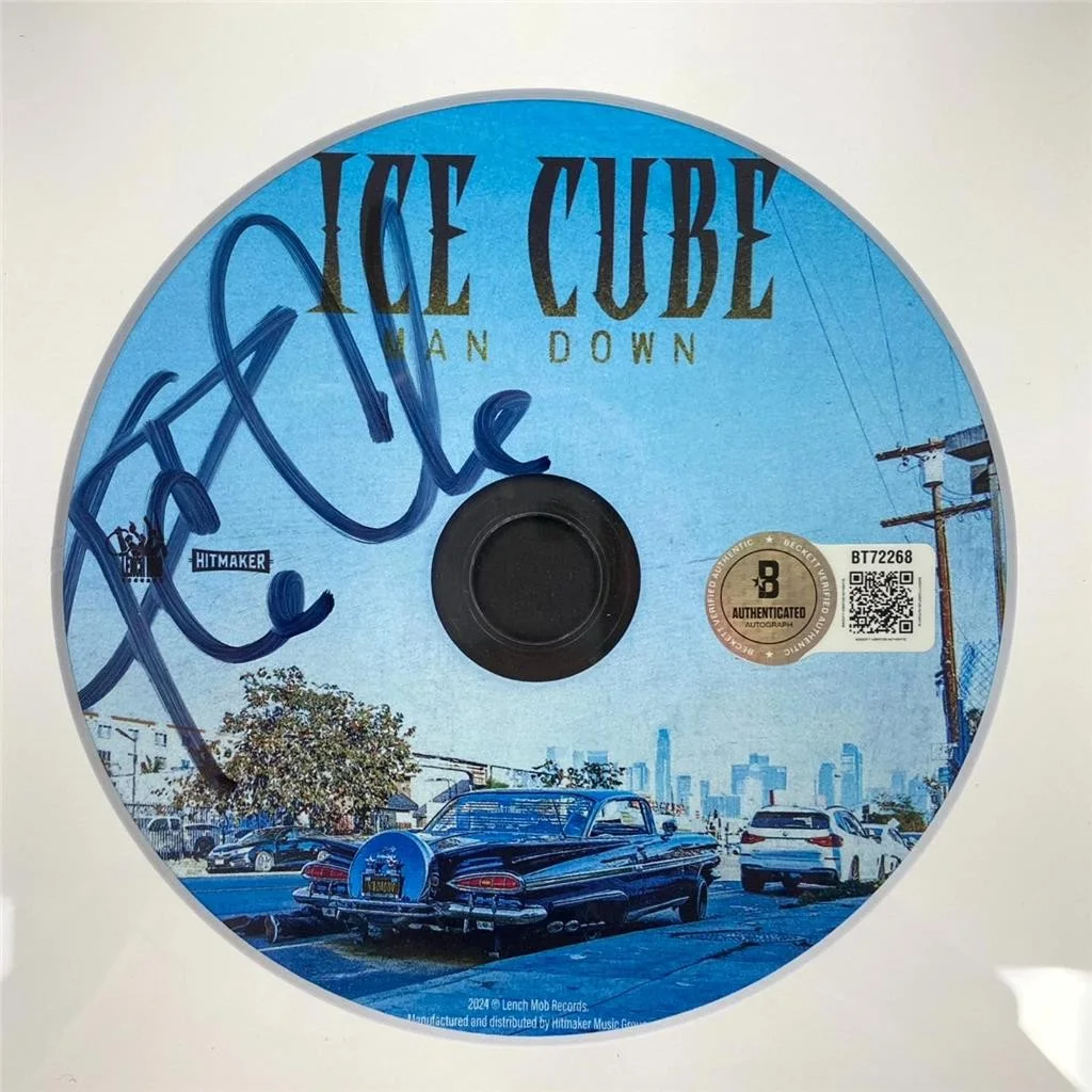 Ice Cube signed Man Down Framed CD Booklet autograph display ~ Beckett BAS, image 2