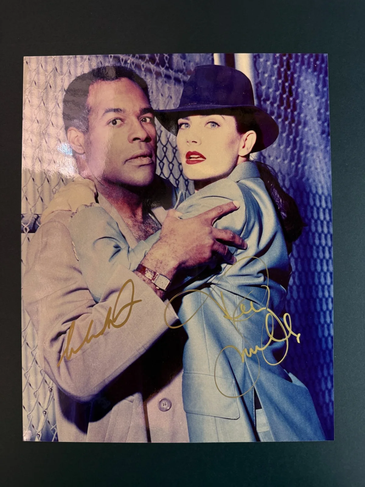 Michael Dorn & Terry Farrell — Star Trek: DS9 Michael Dorn/Terry Farrell (Worf/Jadzia) Autographed 8 x 10 Photo