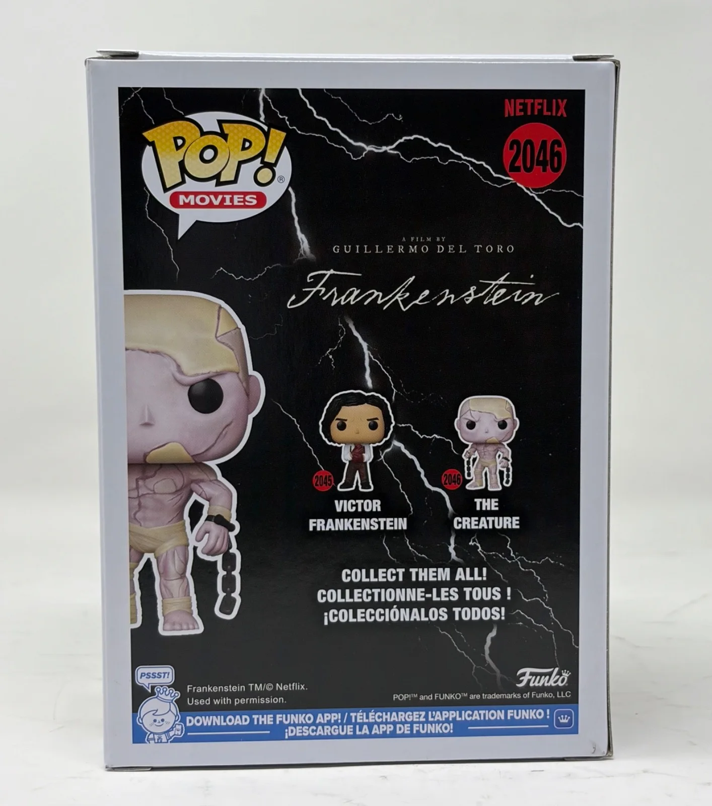 Jacob Elordi, Guillermo Del Toro — Guillermo Del Toro & Jacob Elordi Signed Frankenstein The Creature Funko Pop BAS, изображение 5