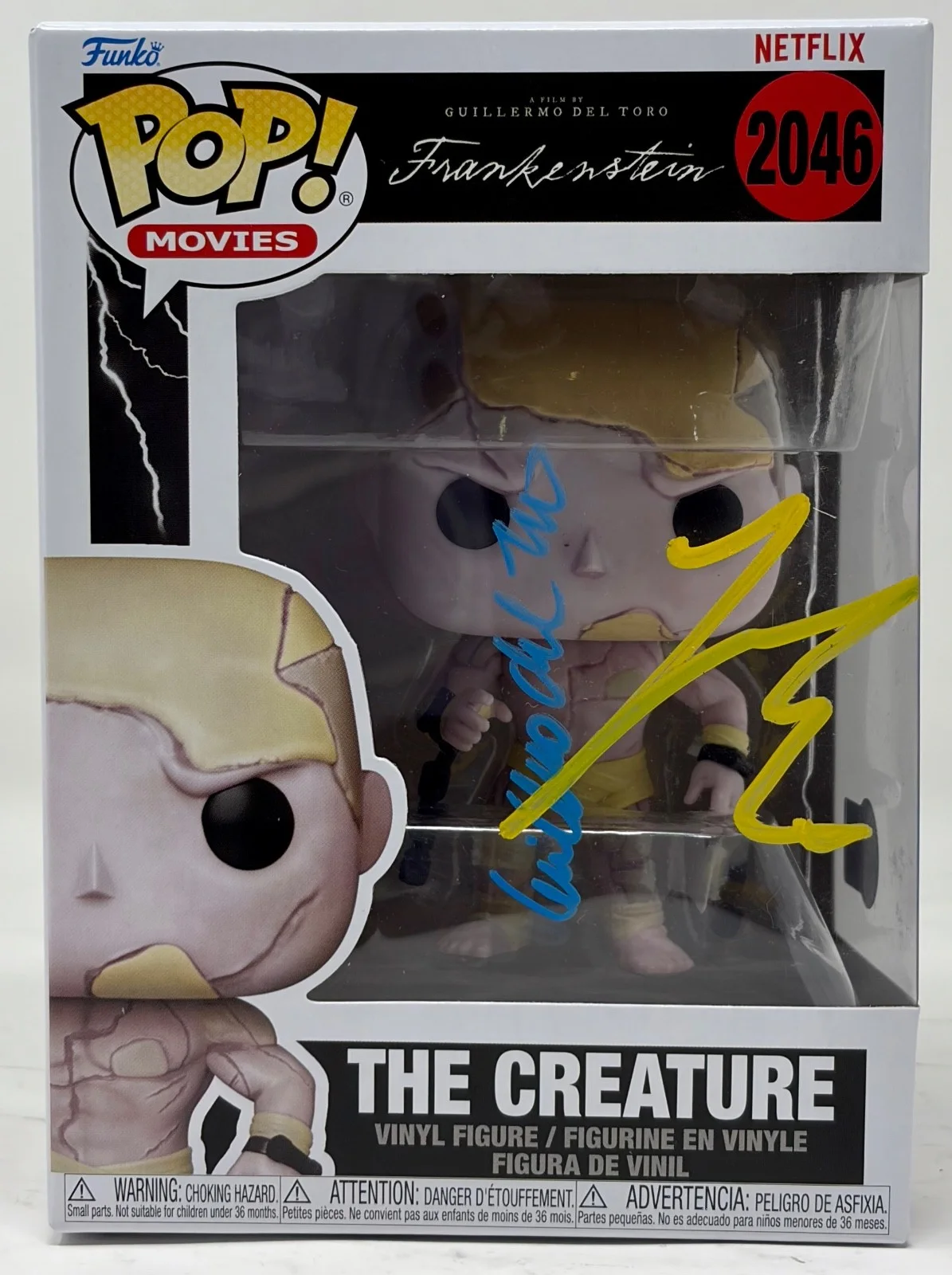 Jacob Elordi, Guillermo Del Toro — Guillermo Del Toro & Jacob Elordi Frankenstein Signed Creature Funko Pop Beckett, image 2