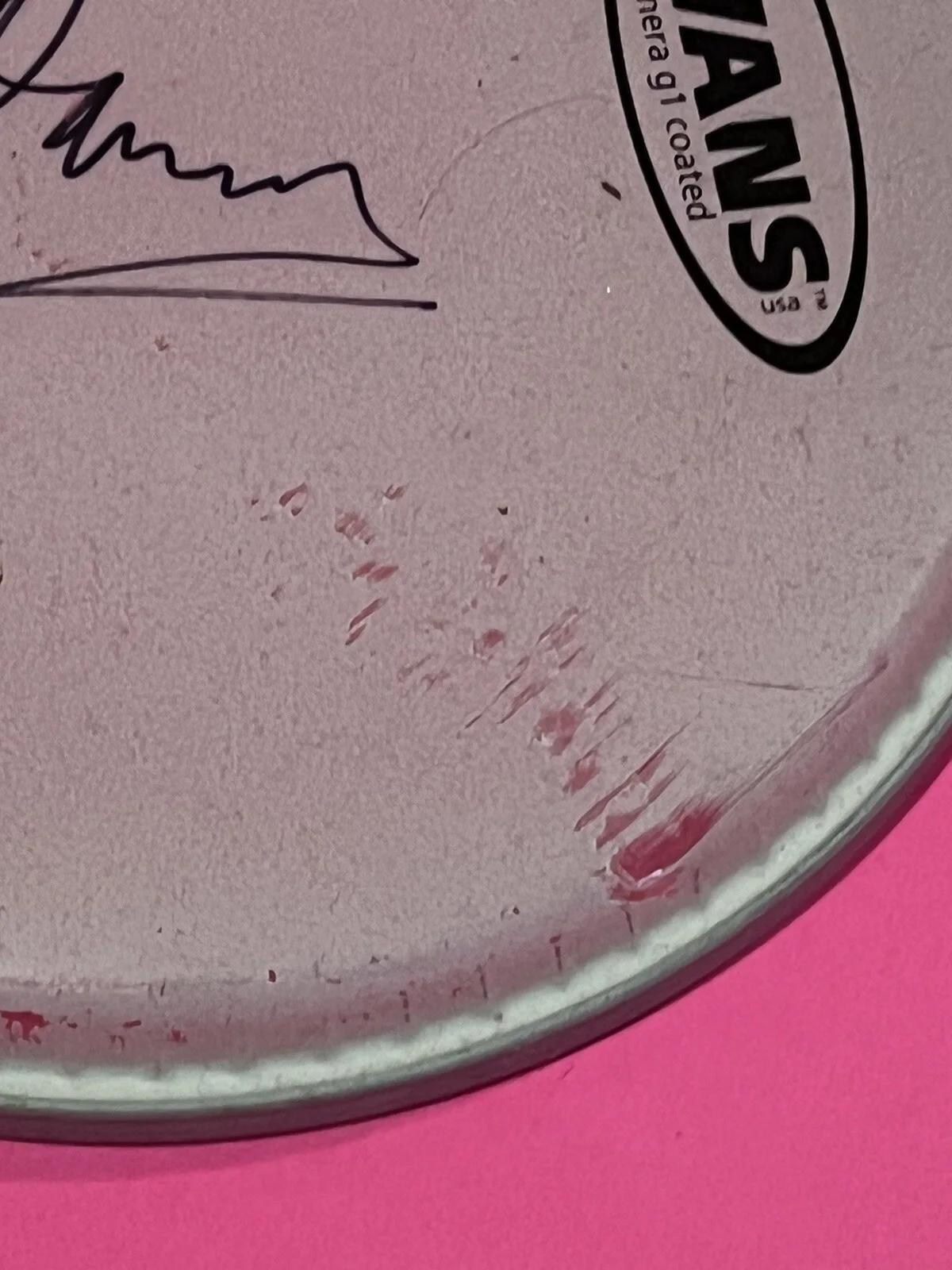 RAY DAVIES THE KINKS SIGNED AUTOGRAPHED DRUMHEAD PROOF, image 4