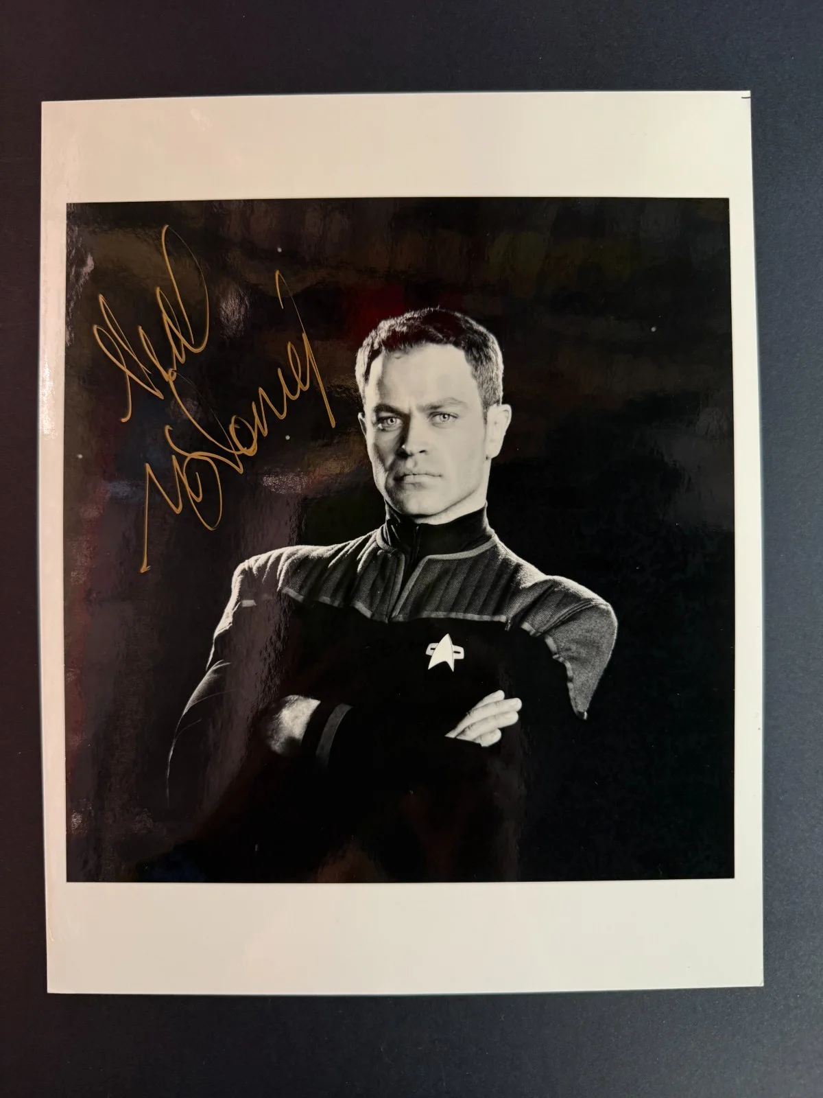 Neal McDonough — Star Trek: First Contact Neal McDonough (Lt. Hawk) Autographed 8 x 10 Photo