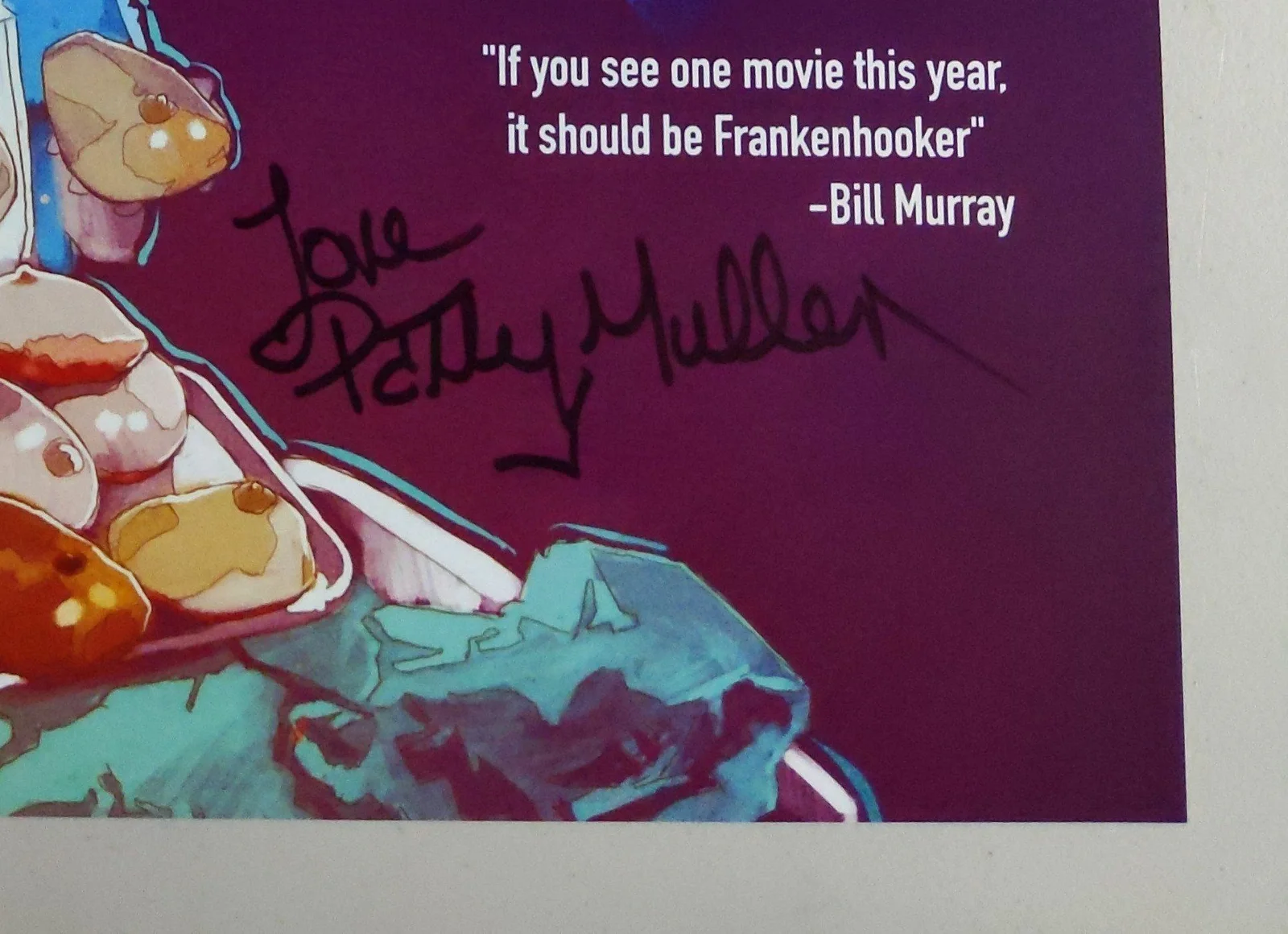 Patty Mullen Signed 11x17 Frankenhooker Poster Autographed JSA COA A, изображение 2
