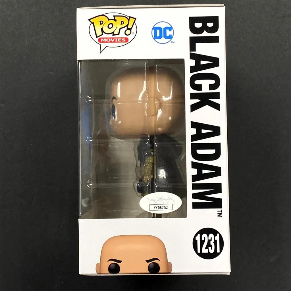 Dwayne Johnson The Rock signed Black Adam Funko Pop 1232 autograph ~ JSA, image 2
