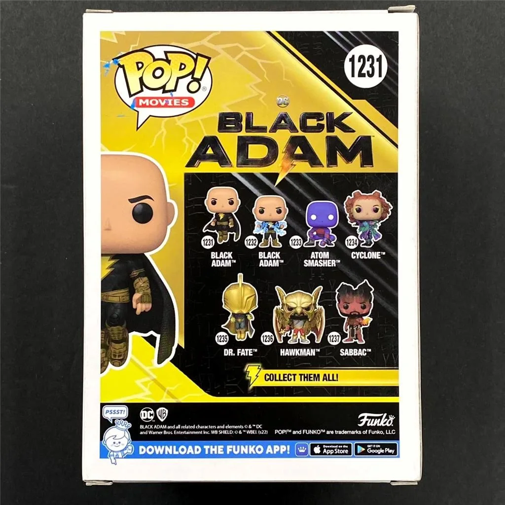 Dwayne Johnson The Rock signed Black Adam Funko Pop 1232 autograph ~ JSA, image 3
